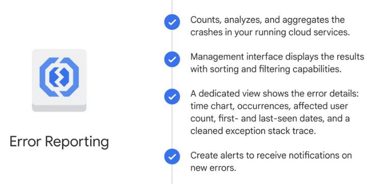 error reporting